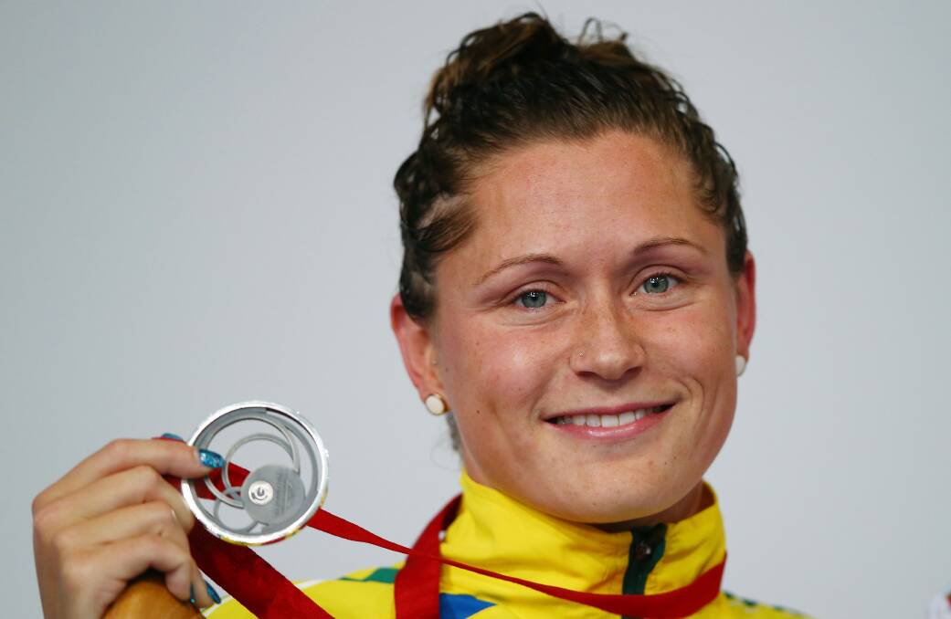 Lorna Tonks with her silver medal. PICTURE: GETTY