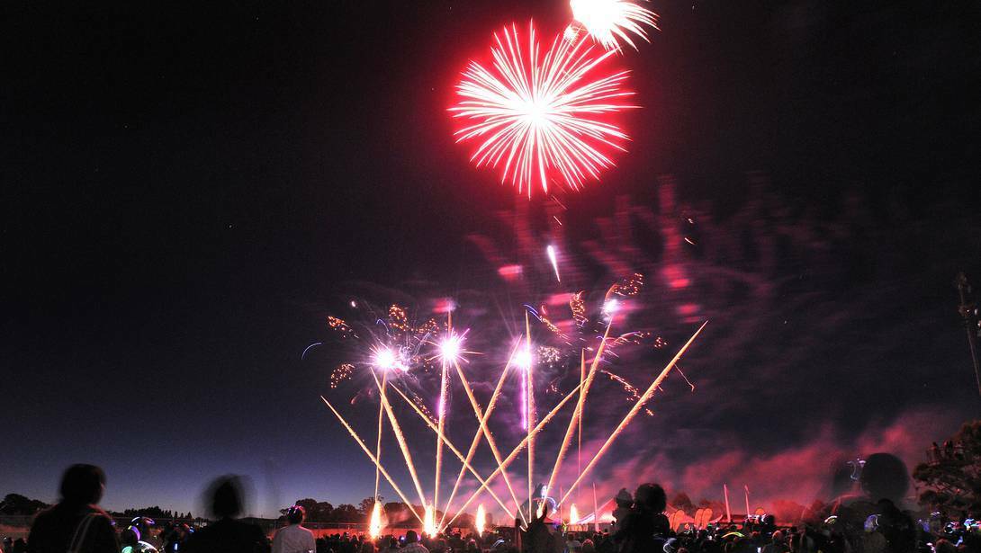 Fireworks light up the sky. Pic: Steve Gosch