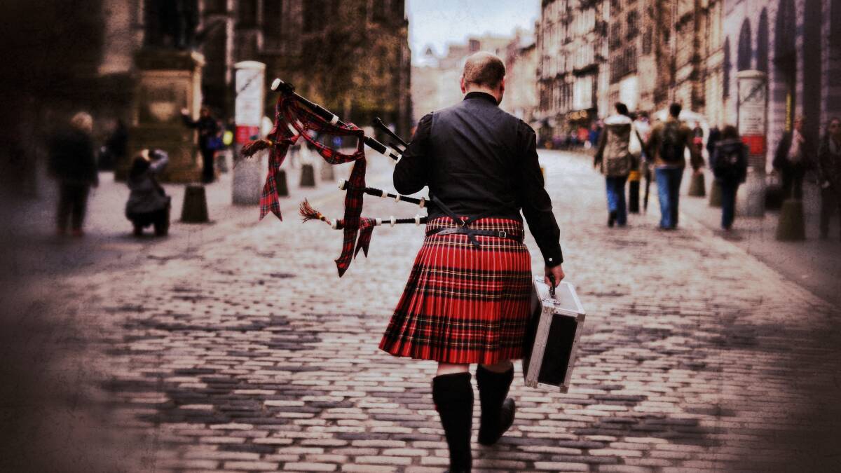 A piper walks up the Royal Mile on April 23, 2014 in Edinburgh, Scotland. Pic: Jeff J Mitchell/Getty Images