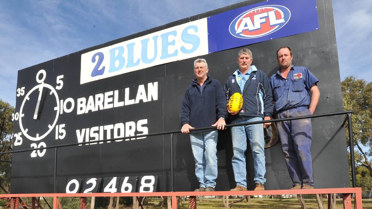 SUCCESS: Barellan officials Jeff Inglis, Mark Kenny and Simon Irons can start planning for next season after the Two Blues were accpeted into the Farrer League. Picture: Daily Advertiser