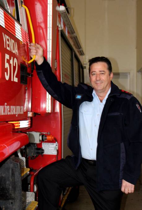 FAREWELL: Yenda Fire Brigade captain Ken Brasington retires after close to 27 years of serving the community.