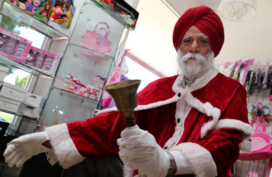 HOHOHO: Griffith man Amar Jit Singh is excited about the festive season, especially as many kids across the region believe he is the real Santa Claus, suited up in a costume provided by Betty Boo.