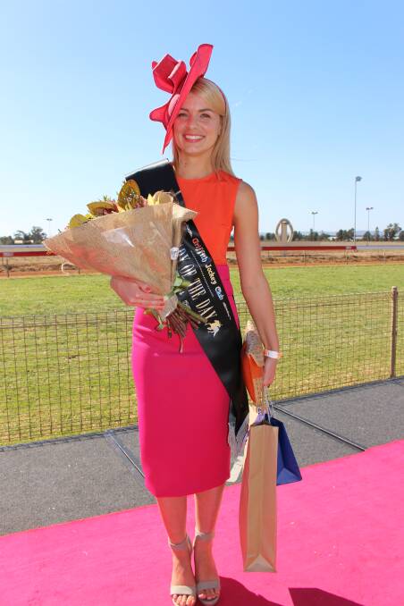 TOP CLASS: Fashions on the field woman of the day winner Jaimie Churchill.