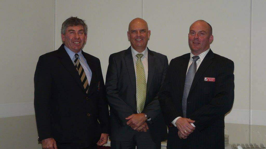 UNITED FRONT: Griffith City councillor Paul Rossetto, Griffth police Detective Superintendent Michael Rowan and Griffith police Detective Inspector Paul Smith at the forum.