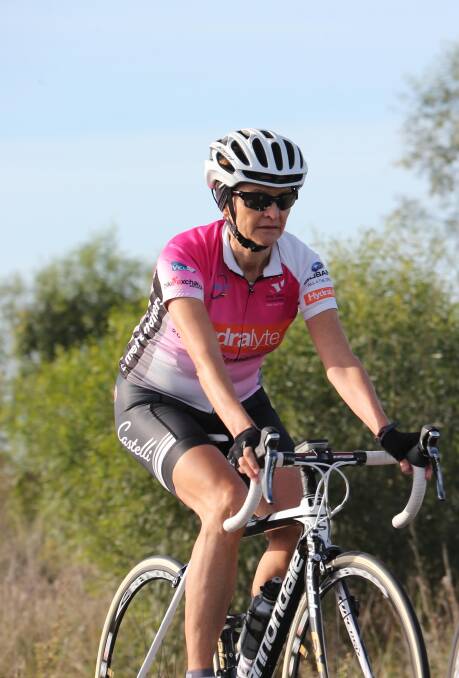 GOING STRONG: Jenni Massey hopes to be over a dose of the flu in time for the NSW Masters Road Championships.