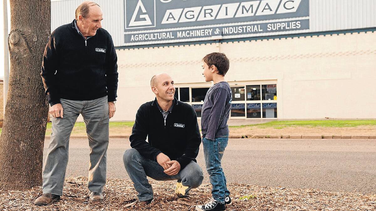 GENERATIONAL: Bruno Guidolin’s son Marcel already plays a major role in
the family business and grandson Stefan may well follow the tradition. 