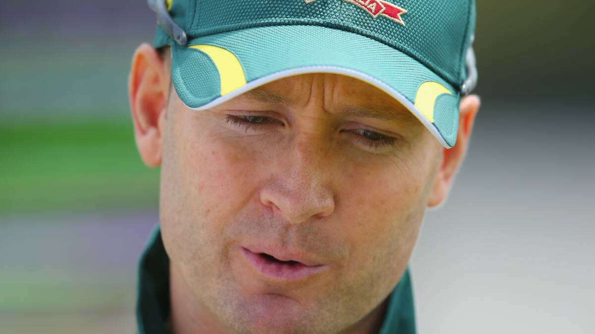 CLOCK'S TICKING: Aussie cricket selectors must start planning for life without Michael Clarke. Picture: Getty Images