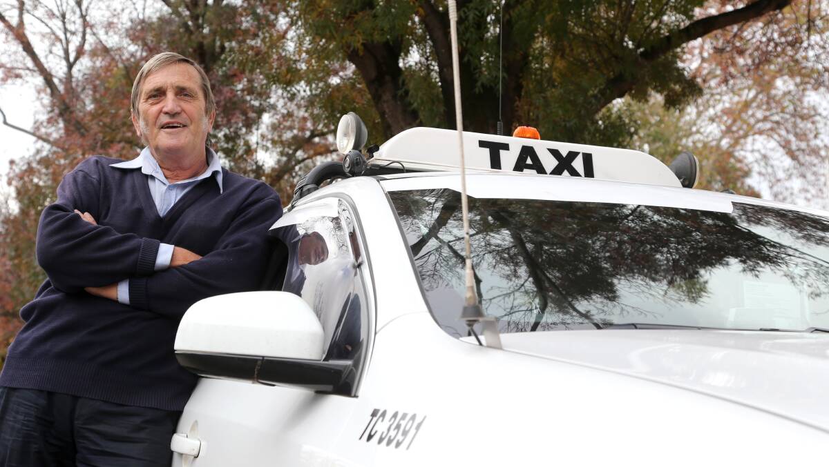 TAXI TERROR: Taxi driver Ian Favero speaks about the trouble drivers face as police appeal to the public for information to an assault last month. Picture: Anthony Stipo.
