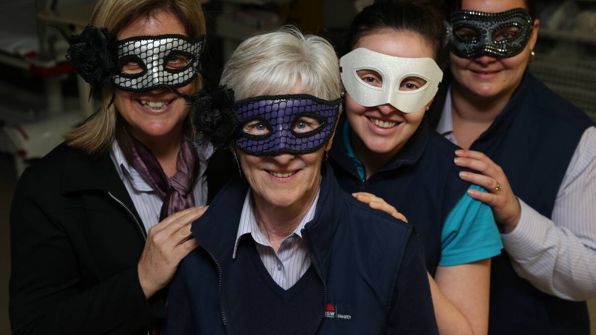 TOP STAFF UNMASKED: Paula Testoni, Marie Marcus, Stephanie Star and Belinda Rand are urging locals to nominate worthy hospital staff ahead of their masquerade ball.