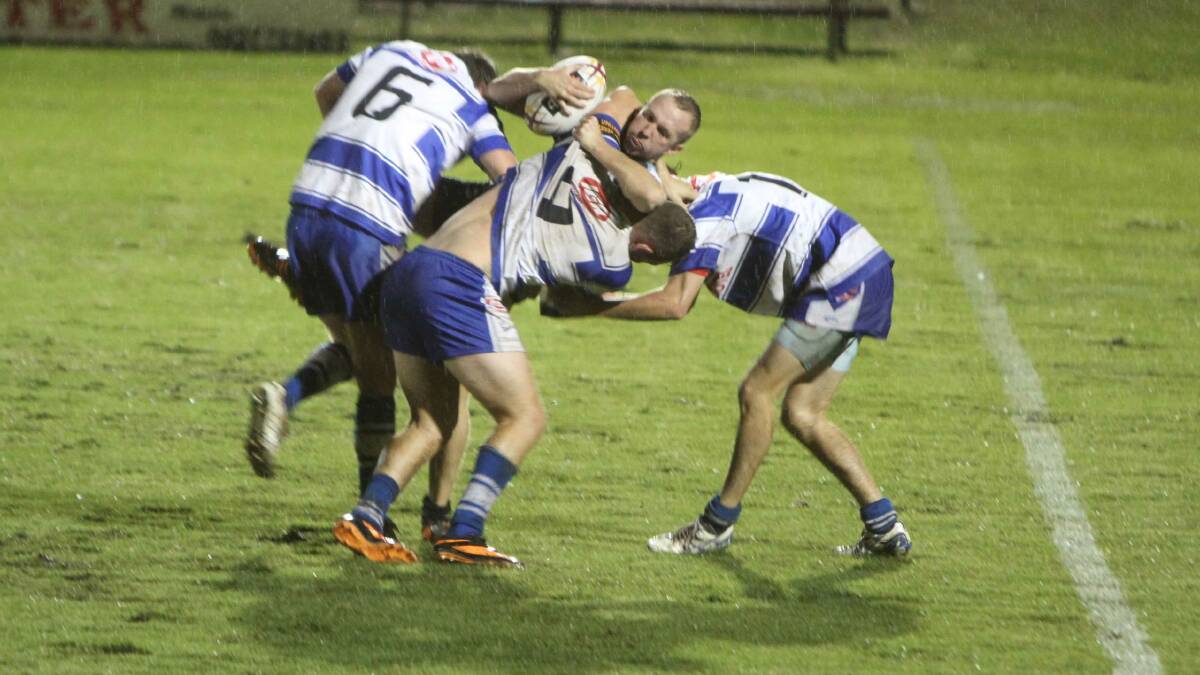 Cootamundra defeated Hay 8-0 in the first round of the West Wyalong Knockout. Picture: Daisy Huntly