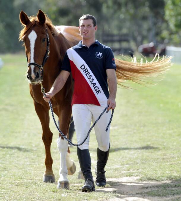 BENDICK MURRELL: Tyler Kimber of Young with Kinnordy Gambado at the Regional NSW Dressage championships on Saturday. Picture: Les Smith, The Daily Advertiser 