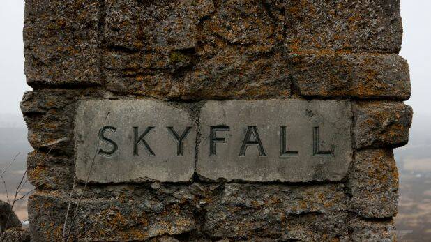 The gate to James Bond's Skyfall Lodge. Photo: SUPPLIED.