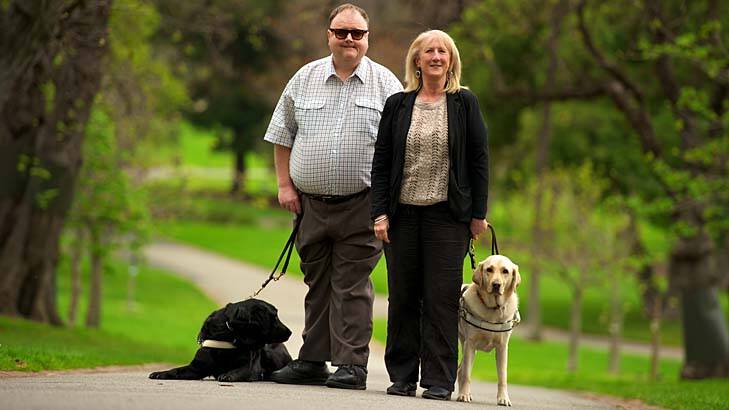 Brave new world: Murray Rowland and Dianne Ashworth both received bionic eyes, restoring some sight. Photo: Wayne Taylor