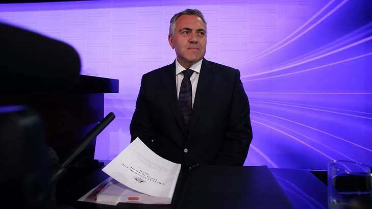 Treasurer Joe Hockey says 'spending cuts rather than taxes will be required'. Photo: Andrew Meares