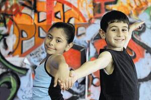 DANCE FEVER: Elizabeth Napoli and Joseph Nehme, both 8, are ready to tear up the dancefloor at the inaugural Wagga Dancesport Titles at the end of the month. Picture: Anthony Stipo