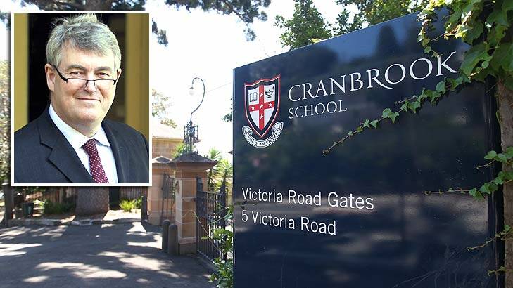 Worked with the families: Nicholas Sampson (inset) the principle of elite Cranbrook School. Photo: Danielle Smith