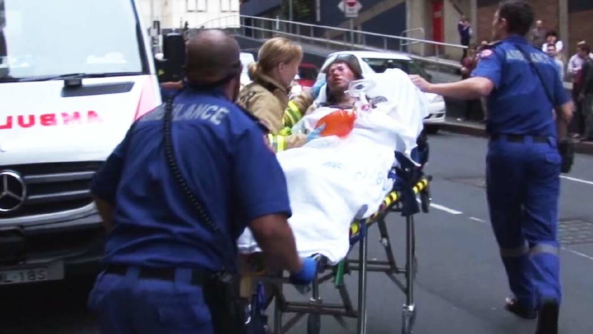 A woman has been hospitalised after allegedly being set alight in Sydney overnight. About 6.15pm (Friday 7 March 2014), emergency services were called to a building on Castlereagh Street. Police have been told a 34-year-old woman was splashed with an unknown liquid and set on fire. She was initially taken to St Vincent?s Hospital before being transferred to Concord Hospital in a critical condition. About 6.35pm, emergency services attended Wattle Street Ultimo, where they found a 28-year-old man with burns to his arms. He was taken to hospital where he remains under police guard. Photo: Matt Black Productions Photo: Brianne Makin