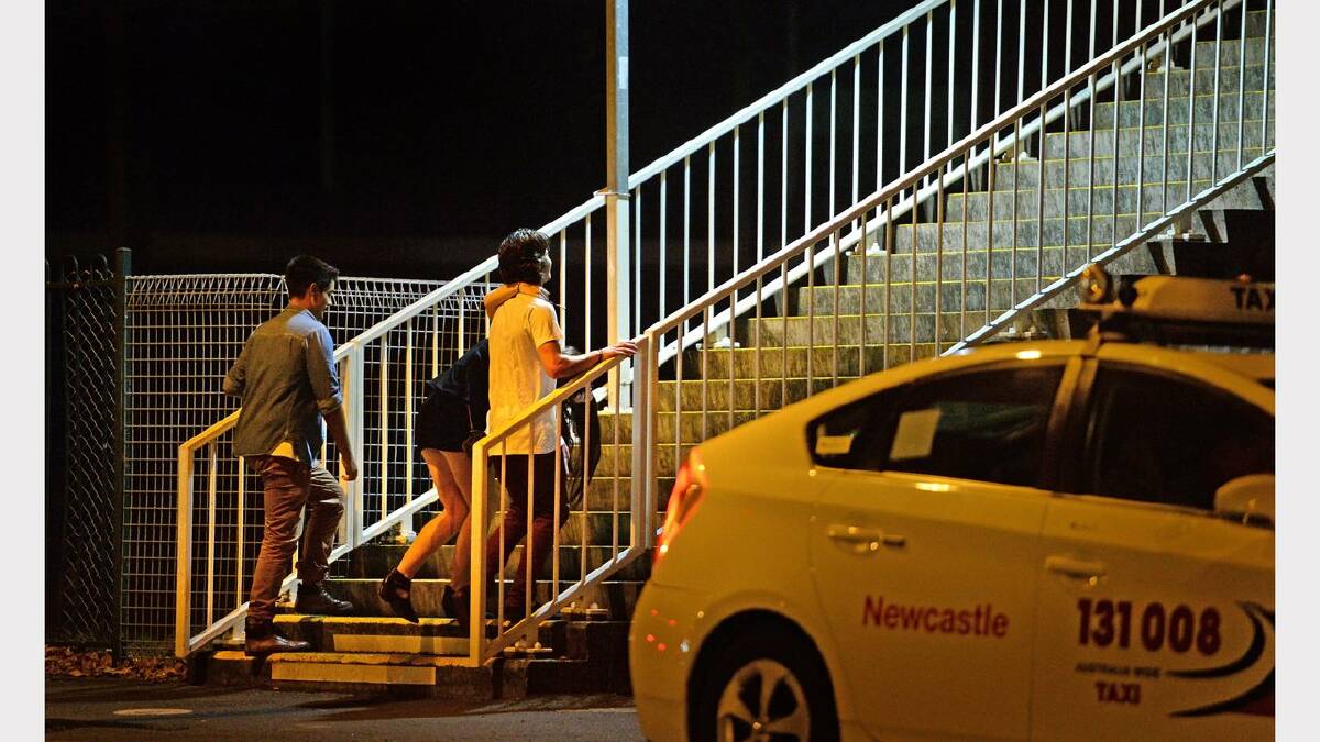 Wednesday night out in Newcastle.  Patrons head to Argyle House.  Picture: Marina Neil 