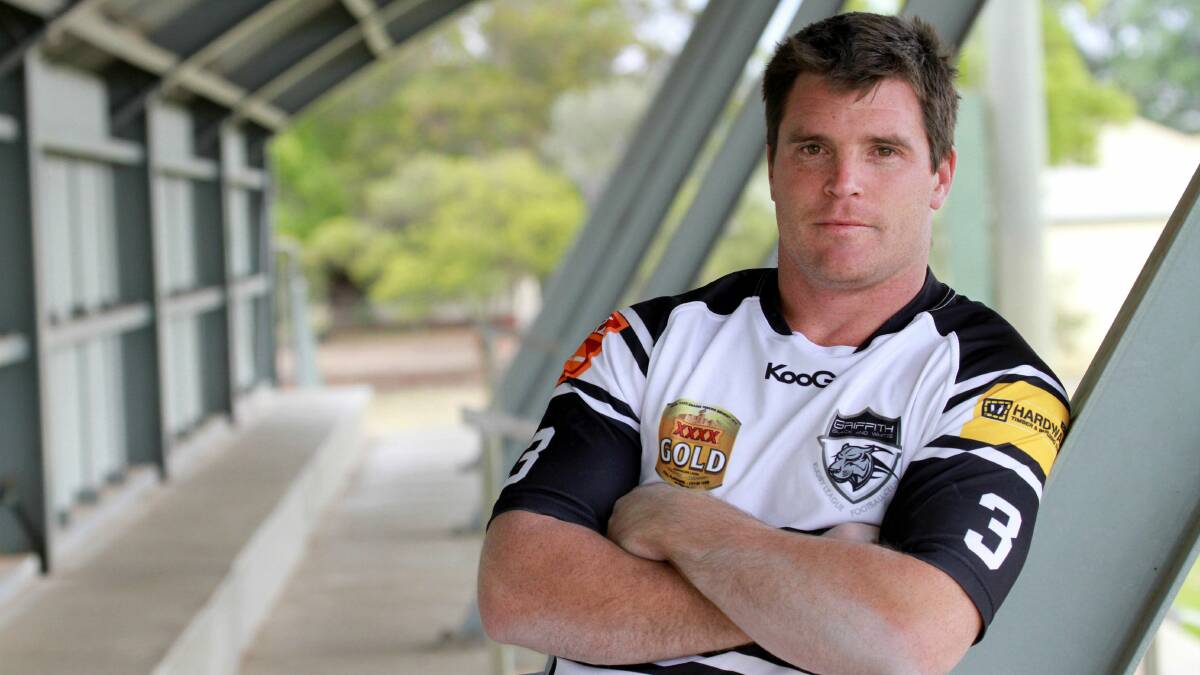 LET'S GET TO WORK: Former Canberra Raiders star David Milne is back in Griffith to help pick his junior club, the Black and Whites, up off the canvas and turn them into a Group 20 powerhouse once again. Picture: Anthony Stipo.