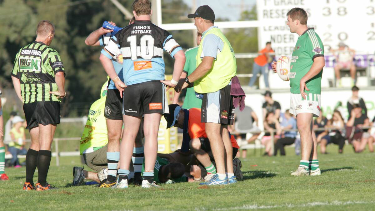 FITNESS CLOUD: The injury that has put Clinton Green's season in jeopardy during last year's Group 20 grand final. The Leeton star is set to undergo an MRI scan that will reveal the true extent of his groin injury.