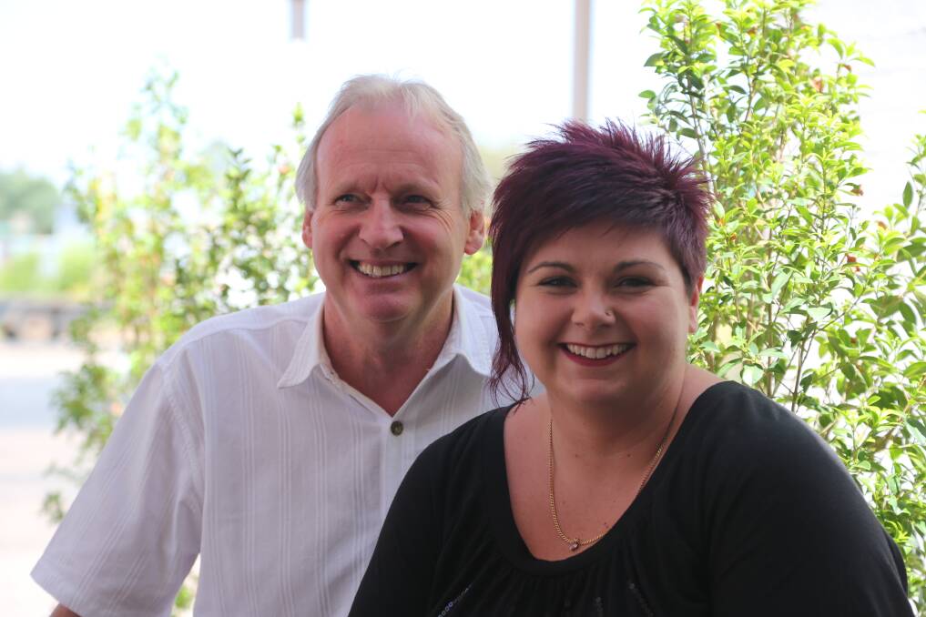 CareSouth western project manager foster care, Rob Wilson, and local foster carer Aimee Gibbs, hope other locals will consider becoming foster carers to help fill the huge need in Griffith.