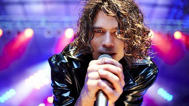 Fans remember Michael Hutchence, played by Luke Arnold in the mini-series.