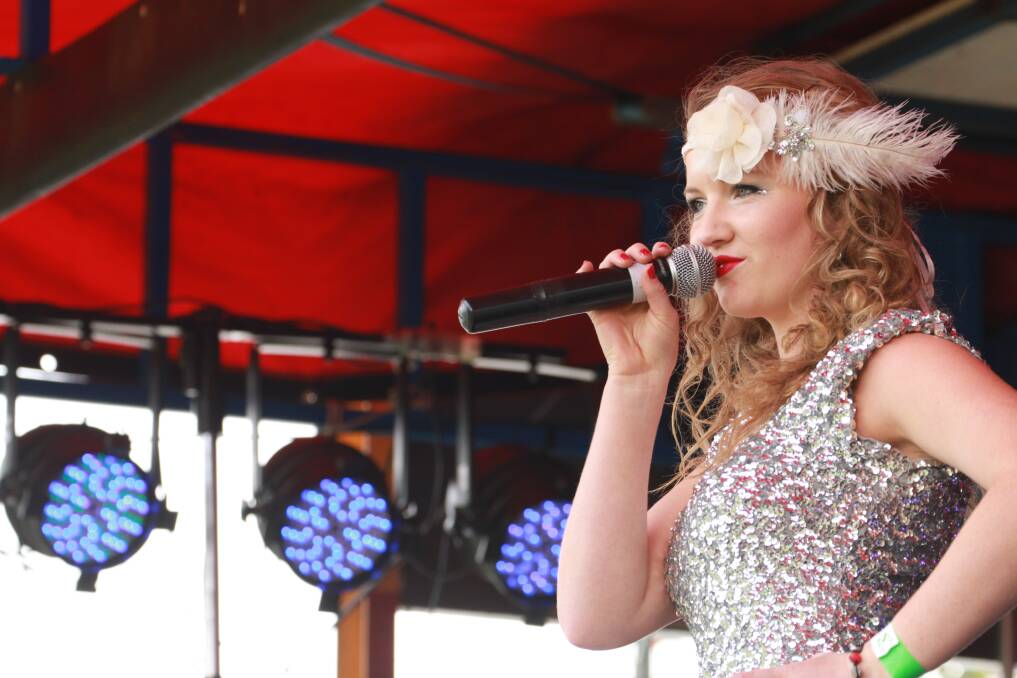 ON THE RISE: Young songstress Hannah Date performs on the Griffith Musician's main stage during last year's La Festa.