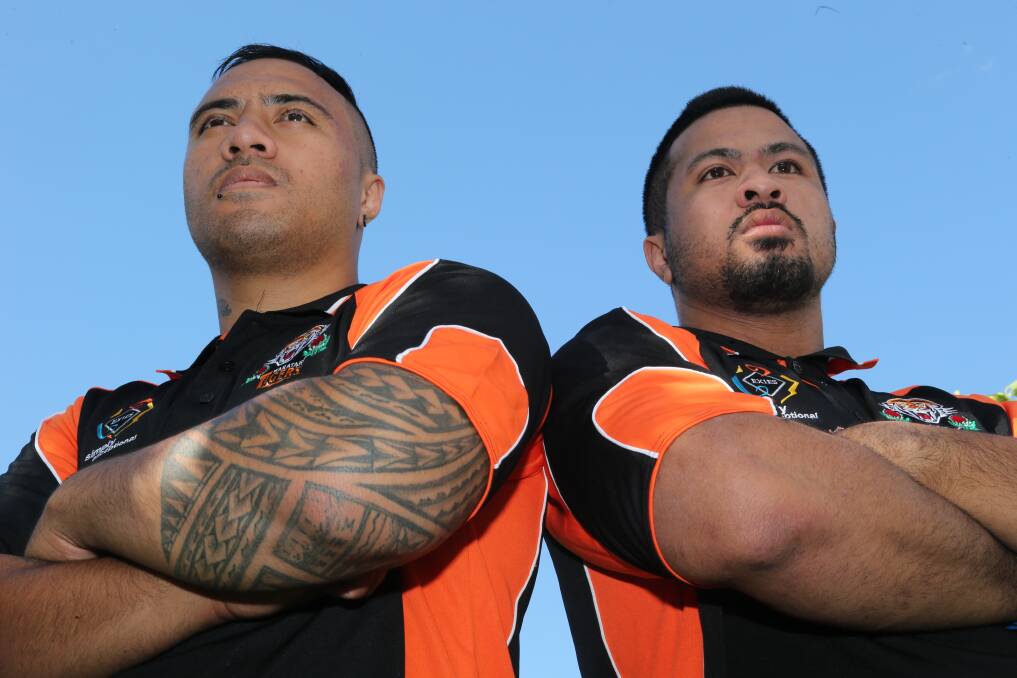 FRESH LEADERSHIP: New Waratahs captain-coach Kose Lelei, left, and his brother, Moahoni, are in Griffith and ready to resurrect the struggling Group 20 club. Picture: Anthony Stipo.