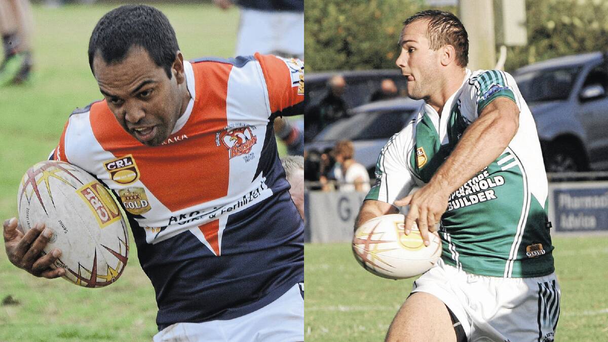 TLU have signed James Williams (left) from the Roosters and Brent Pike from Leeton for the 2013 Group 20 season.