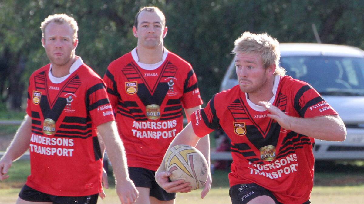 TLU skipper Jaden Kelly, DPC captain-coach Andrew Herbert and Mallee Men co-coach Willy Jones are set for their first runs of the pre-season in this weekend’s West Wyalong Knockout.