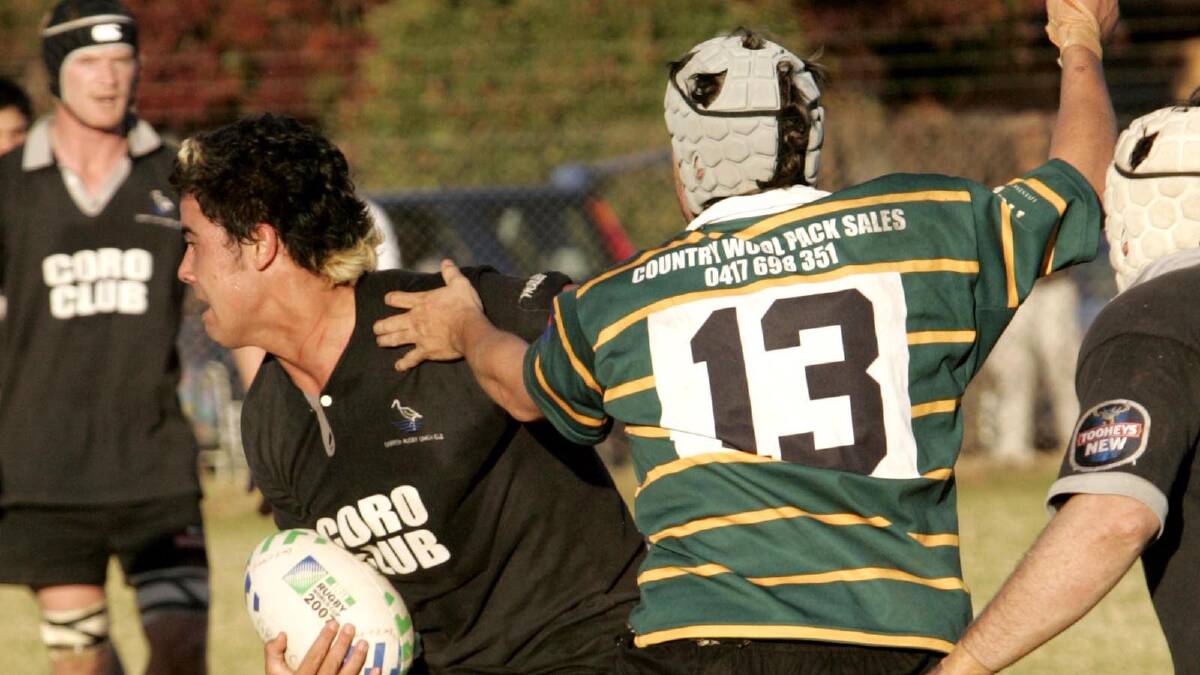 Andrew Fifita ... as one of the Blacks against Ag College in 2008. Picture: Area News