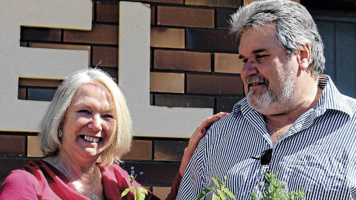 LOVING LIFE: Newcomers to Griffith, Carol and Alan Scott, took over The Acacia Motel in May and say the city already feels like home.
