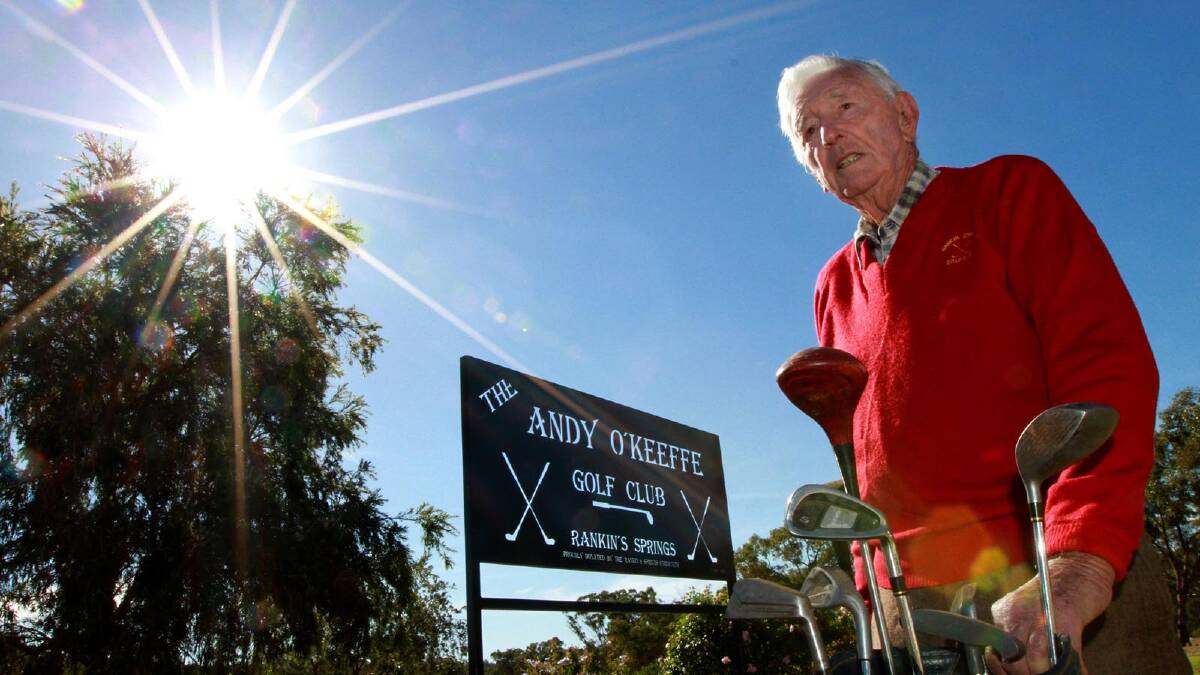 The Rankins Springs golf club was named in Andy O'Keeffe's honour in April. Picture: Anthony Stipo