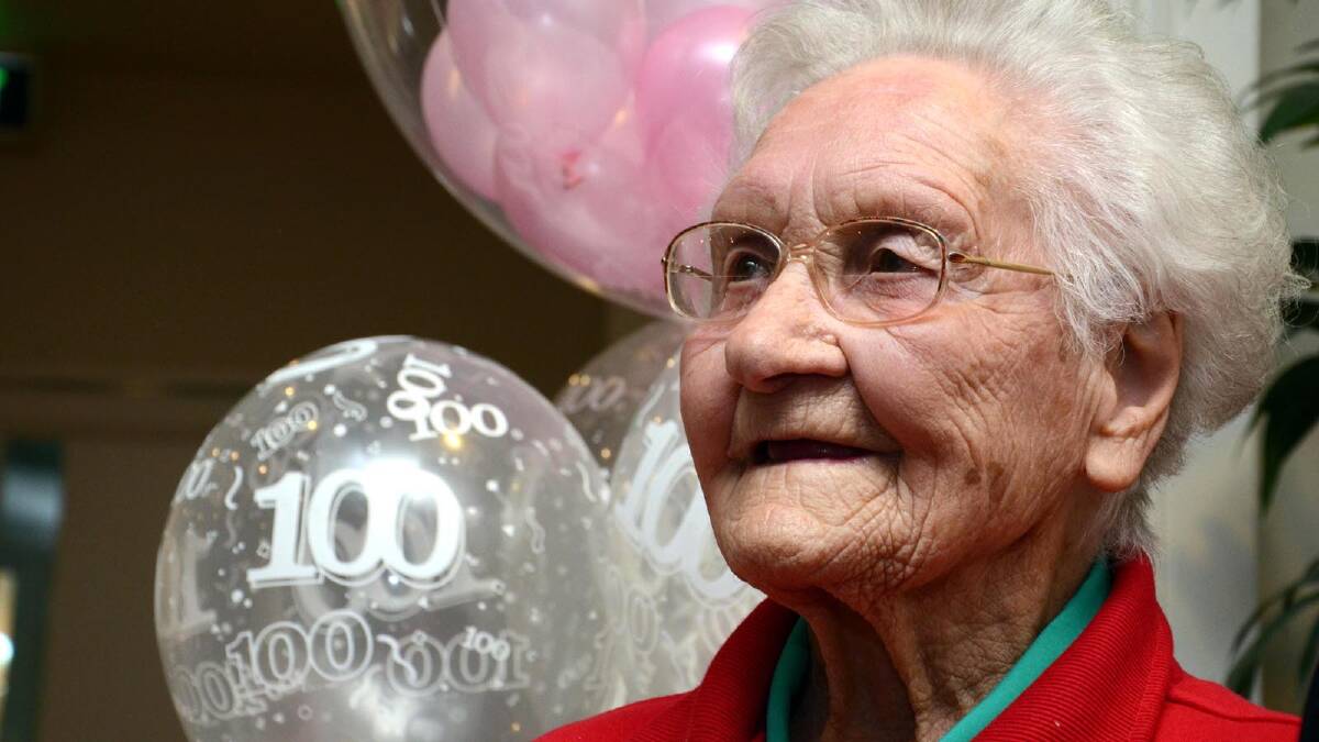 Kathleen Hathaway celebrates her 100th birthday in July.