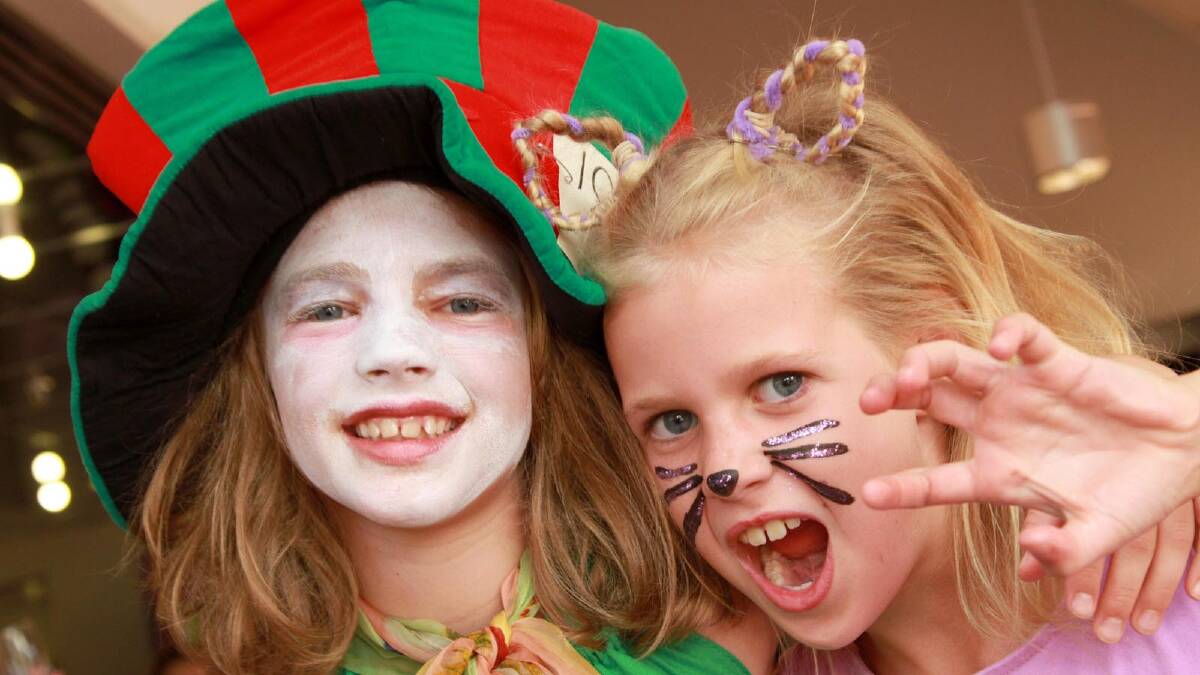 At the Griffith Regional Theatre 2013 launch are Grace Adams-Jones, 9, and Ava Kelly, 8. Picture: Anthony Stipo