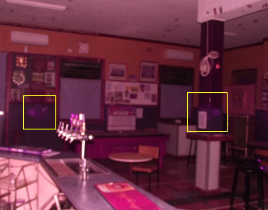 Kade Jones has identified these 'wierd orbs' in the bar area of the Barellan Commercial Hotel.
