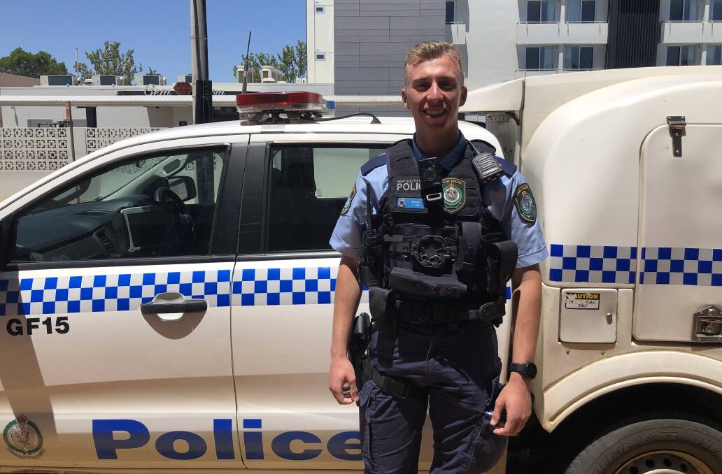 NEW TO THE BEAT: Probationary Constable Chandler Cox is new to the job, but keen to get started. PHOTO: Cai Holroyd
