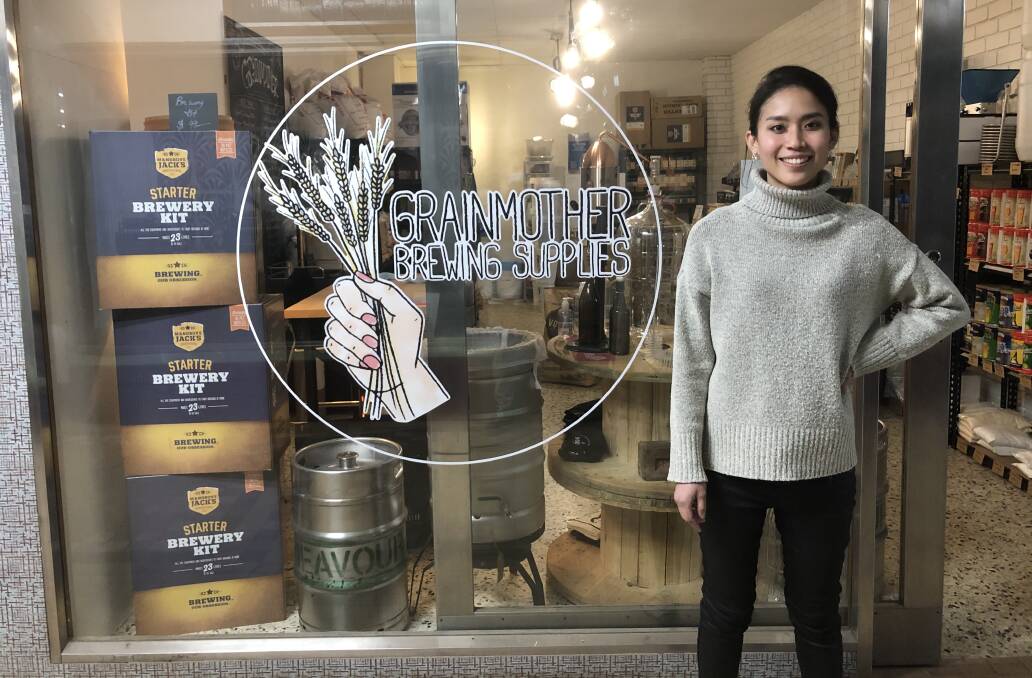 BREW'S COMPANY: Megan Tai and Adam Gaffey are very excited to develop the homebrew scene in Griffith, and said there's been a good response. PHOTO: Cai Holroyd