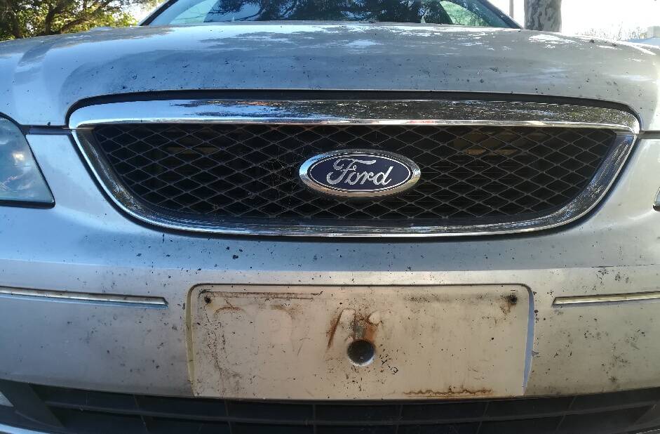 SOMETHING MISSING: Gary Delpiano's plates were stolen on the weekend. PHOTO: Contributed