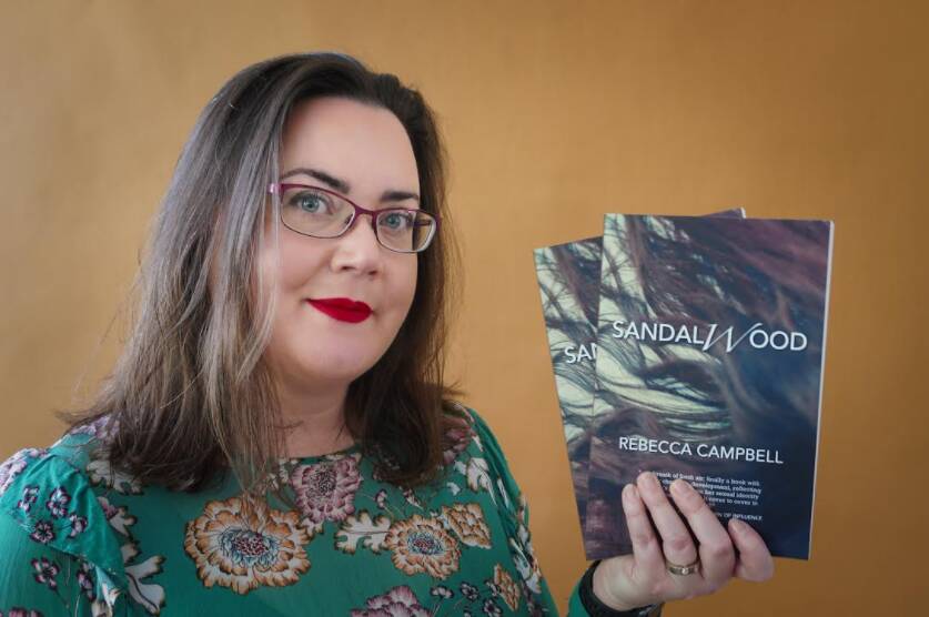 PAGES: Rebecca Campbell's new book 'Sandalwood' is a coming-of-age story examining grief, trauma and memory. PHOTO: Contributed