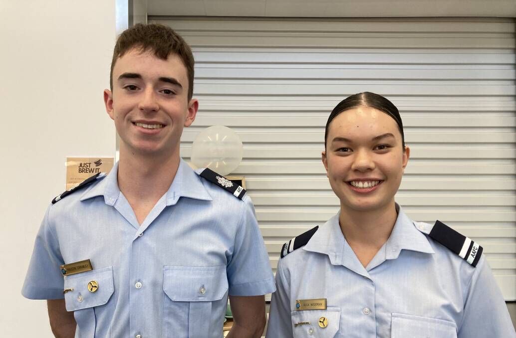 Cadet Warrant Officer Maison Crawley and Cadet Under Officer Aida Wiseman. Picture by Cai Holroyd