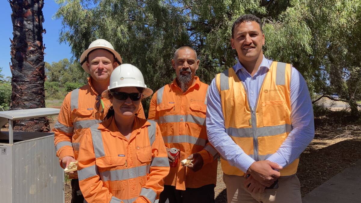 Managing Director Hayden Heta and Wamarra workers. Picture by Cai Holroyd