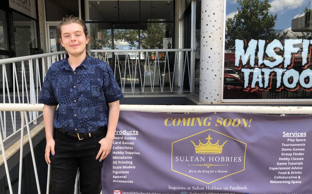 BUSINESS OWNER: Jarrod Salton is the owner of the upcoming 'Sultan Hobbies' store on Banna Avenue. PHOTO: Cai Holroyd