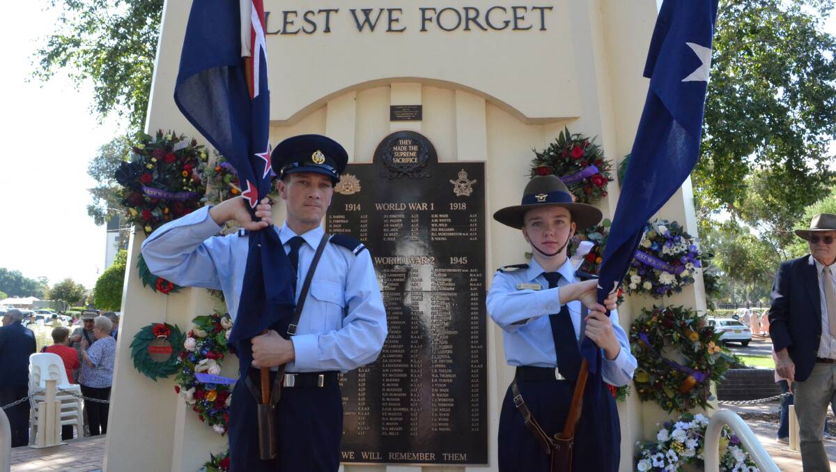 Michael Scroop and Abbie Scroop, from the 340 Squadron of Australian Air Force Cadets. Photo by Cai Holroyd