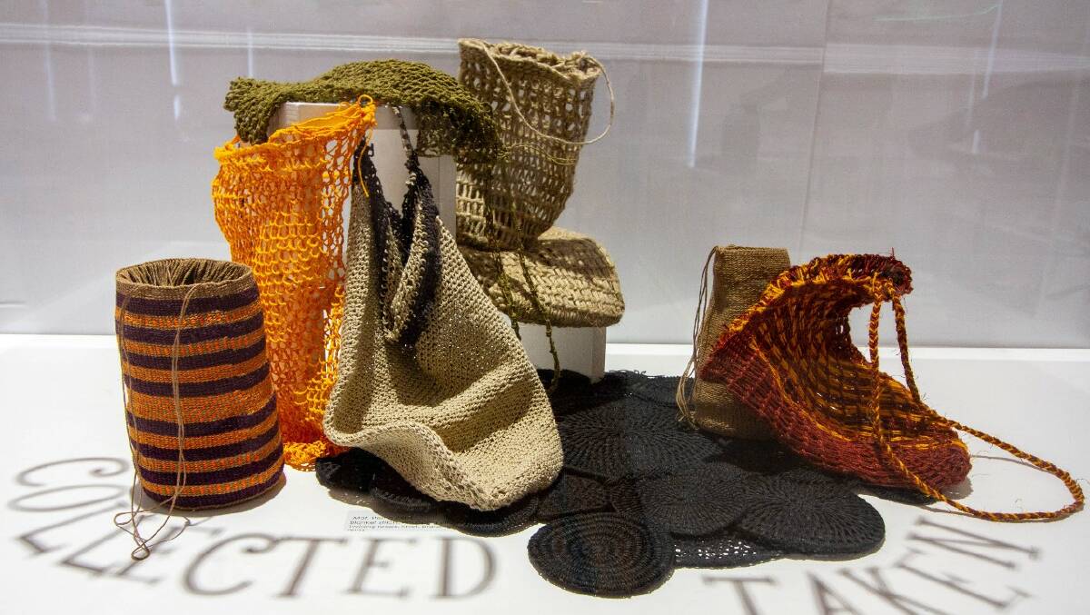 Just some of the works in 'Woven Together: My Culture, Our History.' Picture supplied