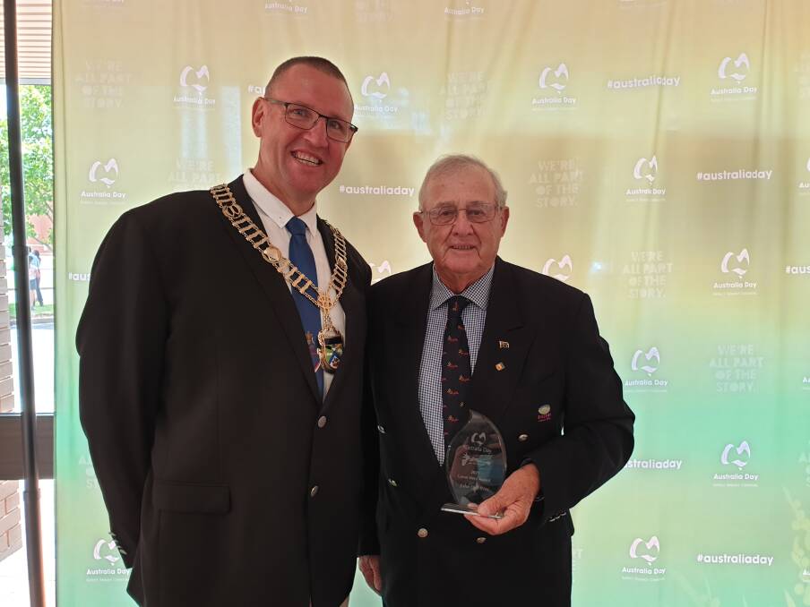 SUCCESSION: Mayor Doug Curran and his immediate predecessor, former mayor John Dal Broi. PHOTO: Cai Holroyd
