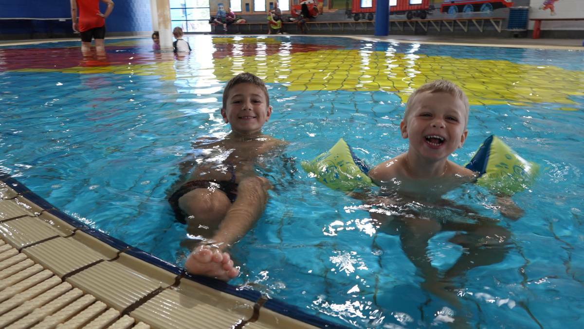 JUST KEEP SWIMMING: Hayden and Rohan Tagliapietra are two avid swimmers who could benefit from the new program. PHOTO: Monty Jacka