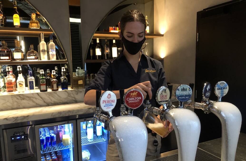 GETTING DRAUGHT-ED: Lilly Bordignon from The Gem said that they needed customers, rather than more staff. PHOTO: Cai Holroyd