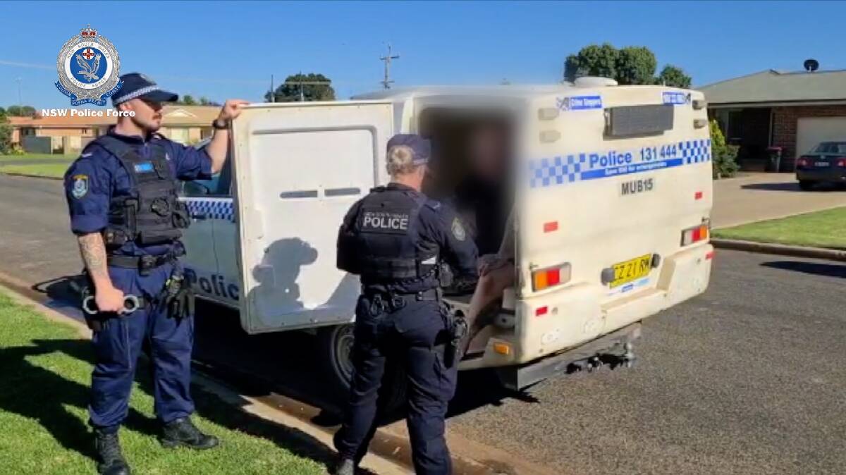 RAID: Police raided a property in Hanwood as part of investigations from Strike Force Midriff. PHOTO: NSW Police Force