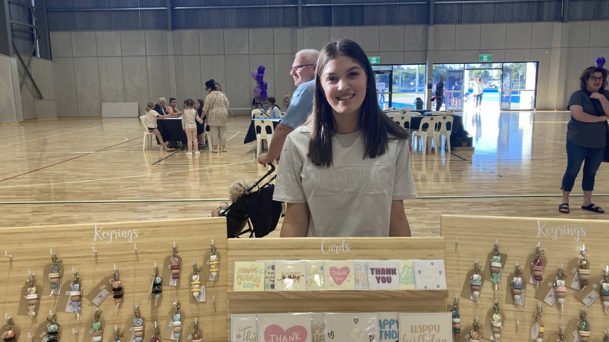 Miranda Aventi with her stall. Photo by Cai Holroyd
